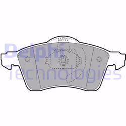 Set di pastiglie freno DELPHI LP1092, anteriore
