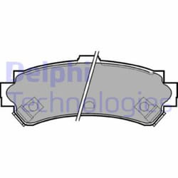 Set di pastiglie freno DELPHI LP1012, posteriore