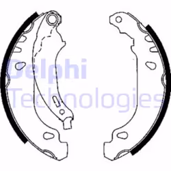 Set di ganasce freno DELPHI LS1844
