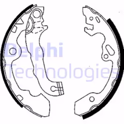 Set di ganasce freno DELPHI LS1850