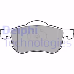 Set di pastiglie freno DELPHI LP1458, anteriore