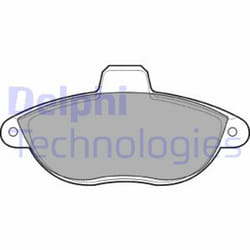 Set di pastiglie freno DELPHI LP1592, anteriore