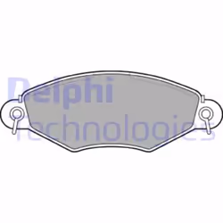 Set di pastiglie freno DELPHI LP1617, anteriore