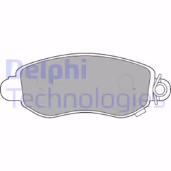 Set di pastiglie freno DELPHI LP1582, anteriore