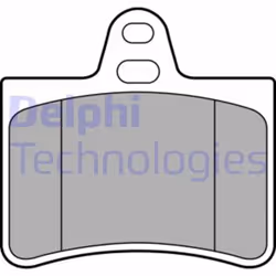 Set di pastiglie freno DELPHI LP1680, posteriore