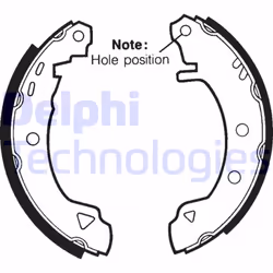 Ganasce del freno DELPHI LS1402