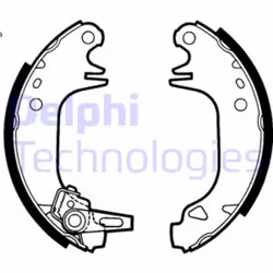 Set di ganasce freno DELPHI LS1423