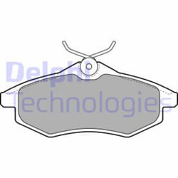Set di pastiglie freno DELPHI LP1716, anteriore