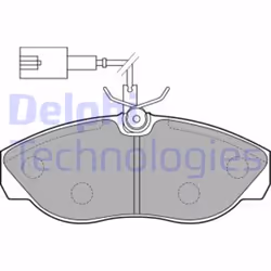 Set di pastiglie freno DELPHI LP1748, anteriore - Vista aggiuntiva 4