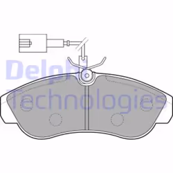 Set di pastiglie freno DELPHI LP1749, anteriore