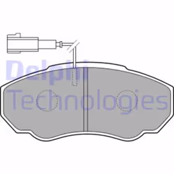 Set di pastiglie freno DELPHI LP1750, anteriore - Vista aggiuntiva 4