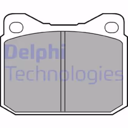Set di pastiglie freno DELPHI LP117, anteriore, posteriore