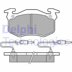 Set di pastiglie freno DELPHI LP382, anteriore