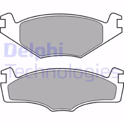 Set di pastiglie freno DELPHI LP421, anteriore