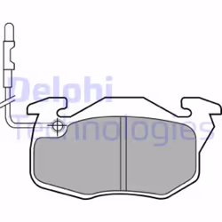 Set di pastiglie freno DELPHI LP490, anteriore