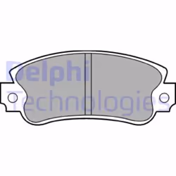 Set di pastiglie freno DELPHI LP509, anteriore