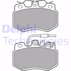 Set di pastiglie freno DELPHI LP536, anteriore