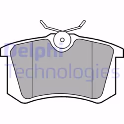Set di pastiglie freno DELPHI LP571, posteriore