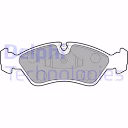 Set di pastiglie freno DELPHI LP585, anteriore