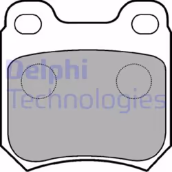 Set di pastiglie freno DELPHI LP590, posteriore