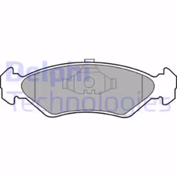 Set di pastiglie freno DELPHI LP591, anteriore