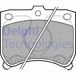 Set di pastiglie freno DELPHI LP620, anteriore