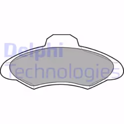 Set di pastiglie freno DELPHI LP673, anteriore