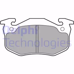 Set di pastiglie freno DELPHI LP699, posteriore