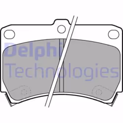 Set di pastiglie freno DELPHI LP743, anteriore