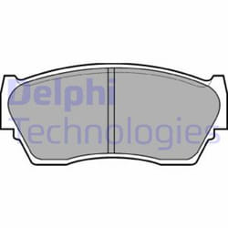 Set di pastiglie freno DELPHI LP783, anteriore