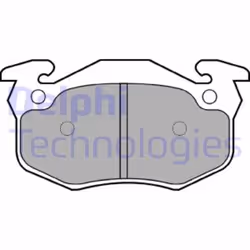 Set di pastiglie freno DELPHI LP0836, posteriore