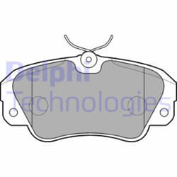 Set di pastiglie freno DELPHI LP848, anteriore