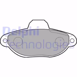 Set di pastiglie freno DELPHI LP851, anteriore