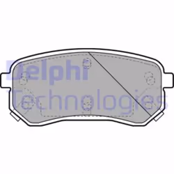 Set di pastiglie freno DELPHI LP1976, posteriore - Vista aggiuntiva 4