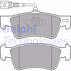 Set di pastiglie freno DELPHI LP2087, posteriore - Vista aggiuntiva 4