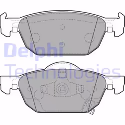 Set di pastiglie freno DELPHI LP2144, anteriore - Vista aggiuntiva 4