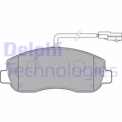 Set di pastiglie freno DELPHI LP2190, anteriore - Vista aggiuntiva 4