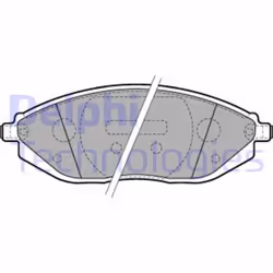 Set di pastiglie freno DELPHI LP2218, anteriore - Vista aggiuntiva 4