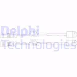 Set di contatti di avvertimento, usura delle pastiglie dei freni DELPHI LZ0191