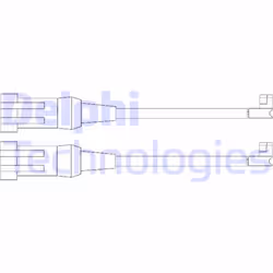 Set di contatti di avvertimento, usura delle pastiglie dei freni DELPHI LZ0202