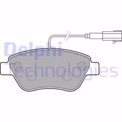 Set di pastiglie freno DELPHI LP2276, anteriore