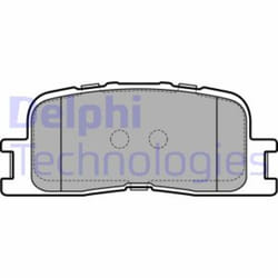 Set di pastiglie freno DELPHI LP2703, posteriore
