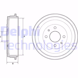 Altezza compl. tamb. freno [mm]: 61. Altezza interna tamb. freno [mm]: 48. Articolo complementare/info integrativa 2: senza c ...