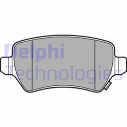 Set di pastiglie freno DELPHI LP3615, posteriore