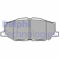 Set di pastiglie freno DELPHI LP3637, anteriore