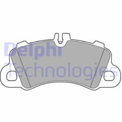 Set di pastiglie freno DELPHI LP3639, anteriore