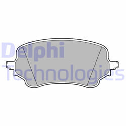 Set di pastiglie freno DELPHI LP3648, anteriore