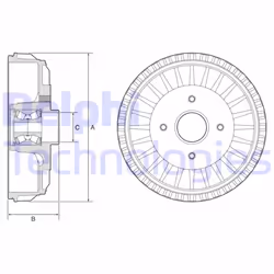 Altezza compl. tamb. freno [mm]: 89. Altezza interna tamb. freno [mm]: 52. Articolo complementare/info integrativa 2: senza a ...