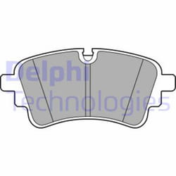 Set di pastiglie freno DELPHI LP3670, posteriore