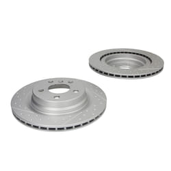 Dischi freno DELPHI BG5111C posteriore, ventilato, perforato, altamente carbonizzato, 2 Pezzo